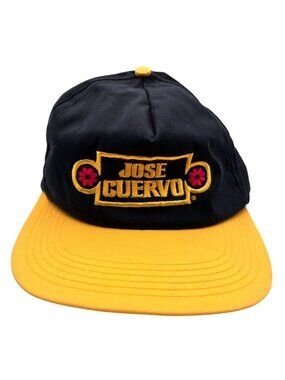 Jose Cuervo Primo Tequila Vintage Adjustable Embroidered Black & Yellow Hat M&B